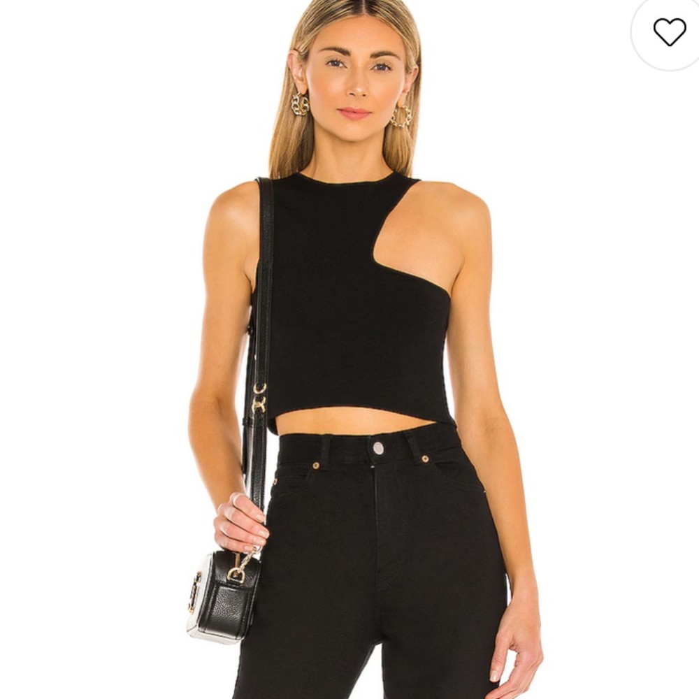Revolve Black Nora Cutout Top